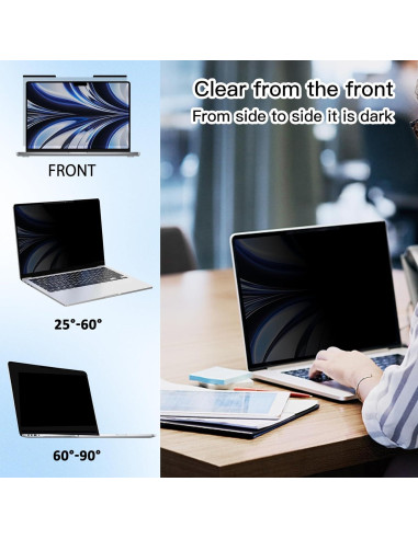 Filtro de Privacidad Magnético 15.6" Halloive para Laptop