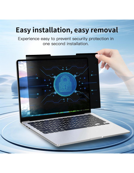 Filtro de Privacidad Magnético 15.6" Halloive para Laptop