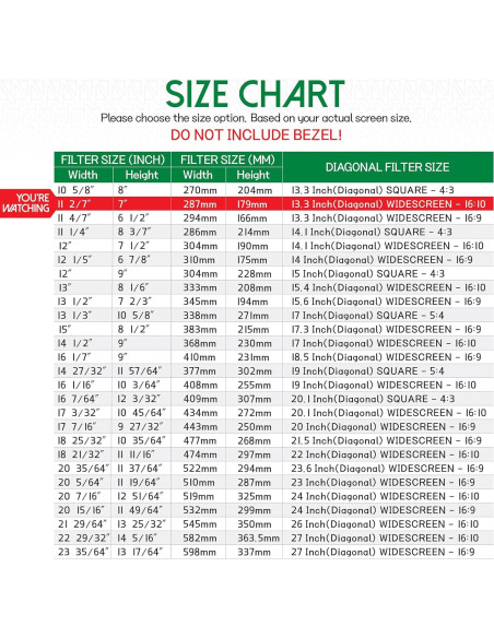 Protector de Pantalla de Privacidad ANBAC 13.3" Antirreflejo