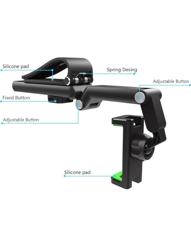 Soporte para Teléfono de Coche Ivieicip 360 Rotativo Universal