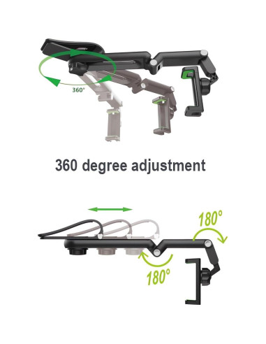 Soporte para Teléfono de Coche Ivieicip 360 Rotativo Universal