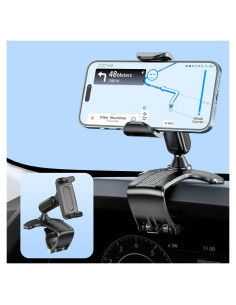 Soporte para Teléfono Móvil de Coche NADRQQE Negro 4-7"