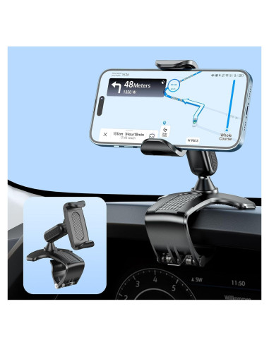 Soporte para Teléfono Móvil de Coche NADRQQE Negro 4-7"