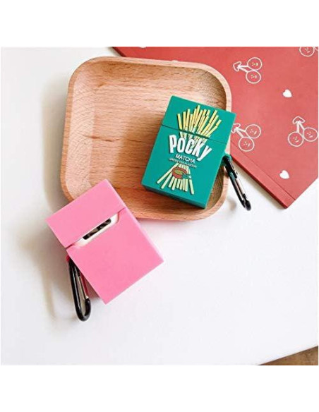 Funda de Silicona Rosa para AirPods 1/2 - Diseño Galleta