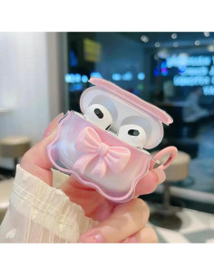 Funda Clara Kawaii para AirPods 3ra Gen OTOPo Lazo Rosa 2