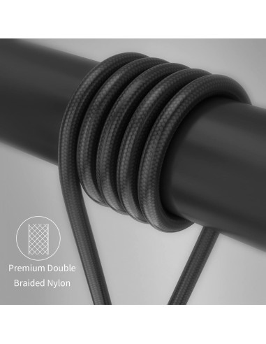 Cable de Carga Magnético USB C 100W CNakdDG 1m/2m/2m Negro