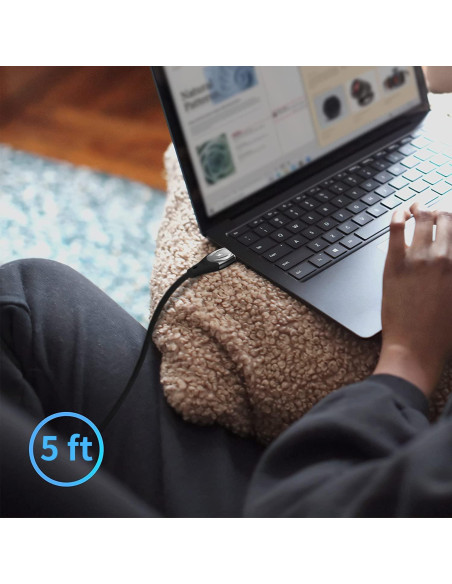 Cable de Carga Magnético USB C 100W CNakdDG 1m/2m/2m Negro