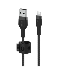 Cable USB A a Lightning Belkin 2M Trenzado Negro MFi 2