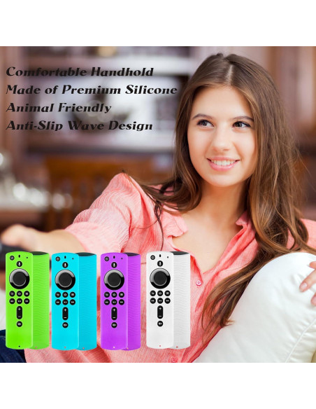 Funda de Silicona Azul Brillante para Control Remoto Firestick