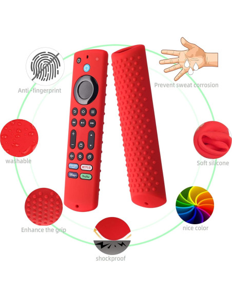 Funda de Silicona Negra para Control Remoto Fire TV Stick 4K Max