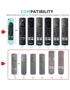 Funda de Control Remoto Silicona SOTATOO Brillo Azul Verde 2