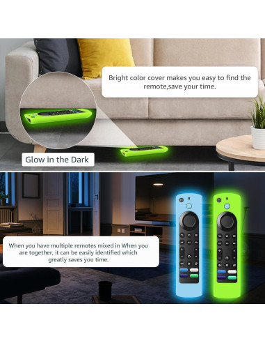 Funda de Control Remoto Silicona SOTATOO Brillo Azul Verde