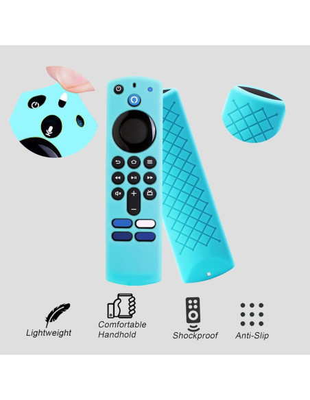Funda de Silicona Antideslizante Azul para Control Remoto Firestick 4K