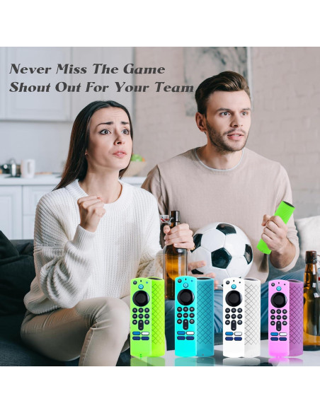 Funda de Silicona Antideslizante Azul para Control Remoto Firestick 4K