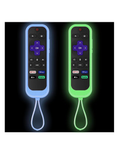 Funda de Control Remoto Roku Taiyiluo con Rastreador Brilla en la Oscuridad