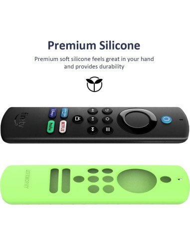 Funda de Silicona LEFXOMPHY para Control Remoto TV Stick Lite Verde