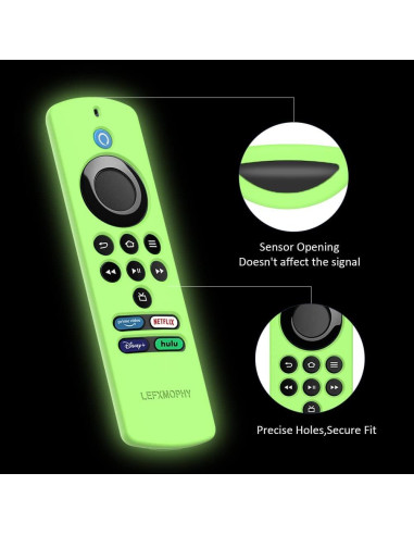 Funda de Silicona LEFXOMPHY para Control Remoto TV Stick Lite Verde