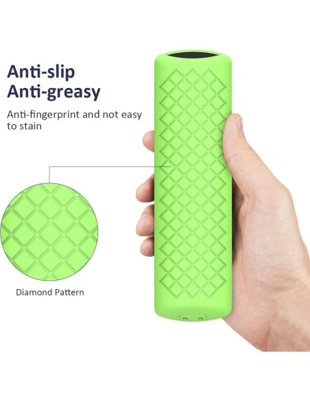 Funda de Silicona LEFXOMPHY para Control Remoto TV Stick Lite Verde