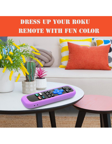 Funda de Silicona para Control Remoto Roku - Azul y Púrpura