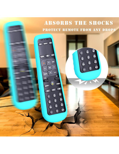 Funda de Silicona Azul Brillante para Control Remoto AT&T C71KW