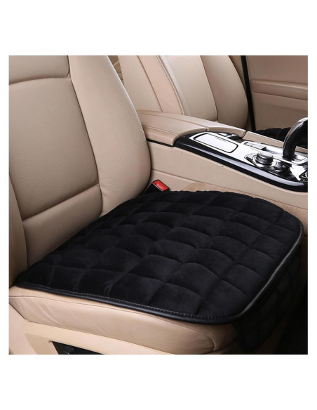 Cojines de Asiento de Coche Carleef 2 Piezas Felpa Antideslizante