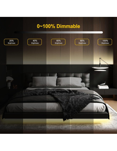 Tira de luz LED COB Pandery 3m CCT 2700K-6500K control APP