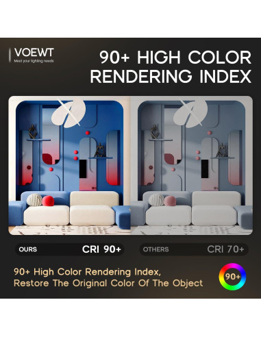 Tira LED 5m VOEWT 12V 6000K 600 LEDs Ultra Brillantes