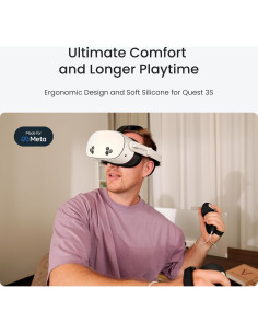 Cubierta Facial de Silicona KIWI design F4 para Meta Quest 3S 2