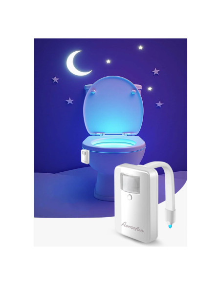 Luz Nocturna para Inodoro Aomofun con Sensor de Movimiento