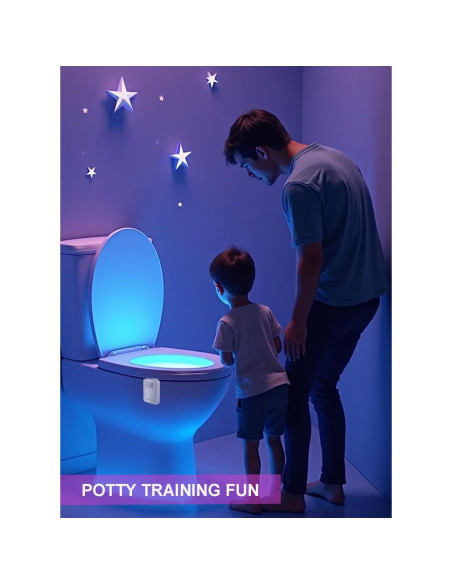 Luz Nocturna para Inodoro Aomofun con Sensor de Movimiento