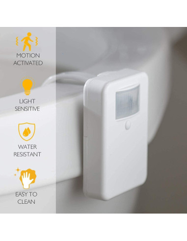 Luz Nocturna para Inodoro Aomofun con Sensor de Movimiento