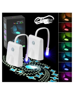 Luz de Inodoro LED GOUTOOL con Sensor y Proyección de Estrellas