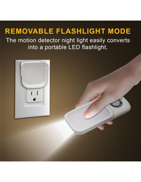 Sensor de Movimiento Luz Nocturna Breeker con Linterna 6.5x16cm