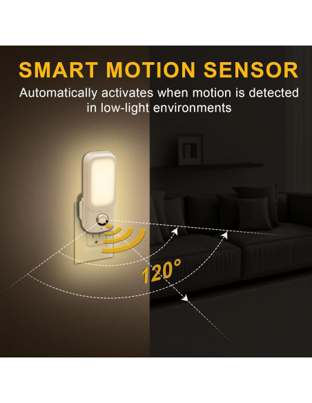 Sensor de Movimiento Luz Nocturna Breeker con Linterna 6.5x16cm