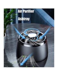 Cenicero Sin Humo AJINIEHJ Portátil Eléctrico Recargable USB 2