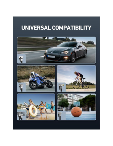 Compresor de Aire Portátil AstroAI ACZ1YE 12V 90W Inflador Neumáticos