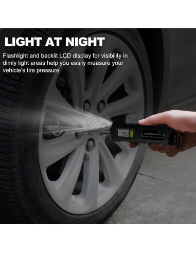 Medidor Digital de Presión de Neumáticos ATsafepro AS011-2