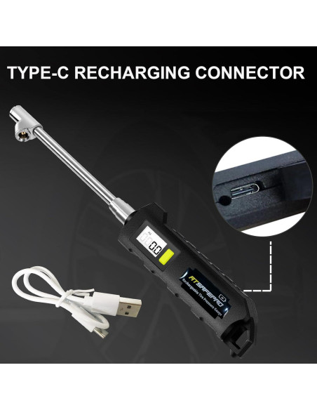 Medidor Digital de Presión de Neumáticos ATsafepro AS011-2 Medidor Digital de Presión de Neumáticos ATsafepro AS011-2