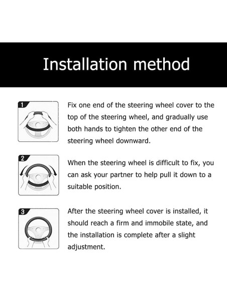 Cubierta de Volante de Silicona CNYMANY 33-38cm Negra