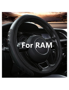 Funda de Volante de Cuero Yangday para Dodge Ram 1500 2500 3500 40 cm