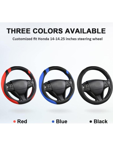 Cubierta de Volante West Llama para Honda Civic, CR-Z, S2000 35.5-36 cm