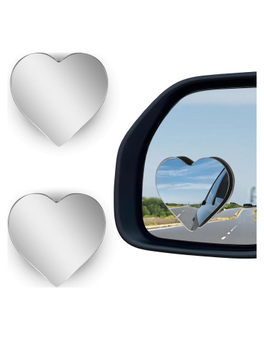 Espejos de Punto Ciego HINGTAI Corazón 2 Pcs Ajustables