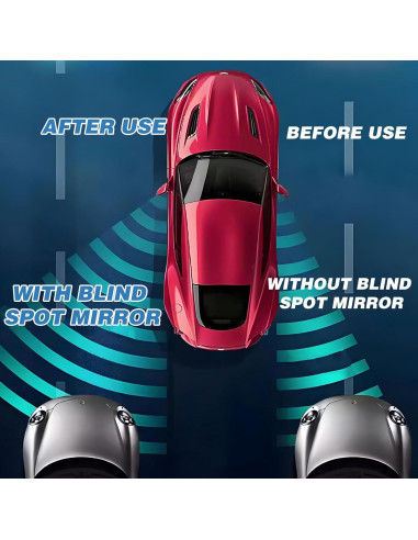 Espejos de Punto Ciego HINGTAI Corazón 2 Pcs Ajustables