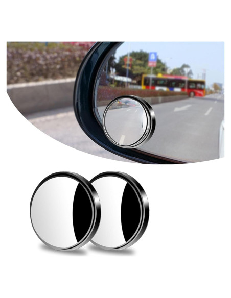 Espejos de Punto Ciego GKmow 2 PCS 5.5 cm Redondos Adhesivos
