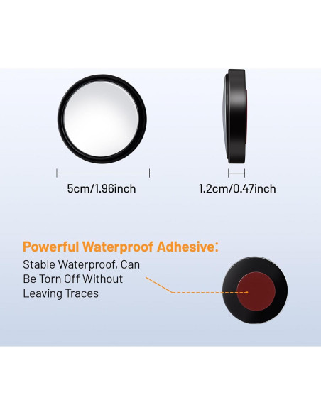 Espejo de Punto Ciego WildAuto WA-us-BlindMirror-02 5cm