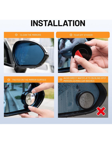 Espejo de Punto Ciego WildAuto WA-us-BlindMirror-02 5cm