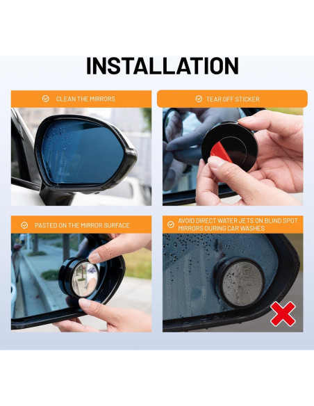 Espejo de Punto Ciego WildAuto WA-us-BlindMirror-02 5cm