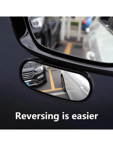 Espejo de Punto Ciego Z-oneMart HD 360 Rectangular 2 Piezas