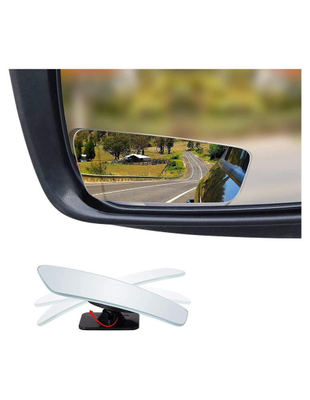 Espejos de Punto Ciego Verivue Rectangulares 8.9 cm HD - Paquete de 2