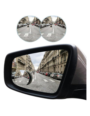 Espejo Convexo de Punto Ciego GLSOWEE 2 Piezas 5.08 cm